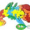 Ghép hình con vật theo số và chữ